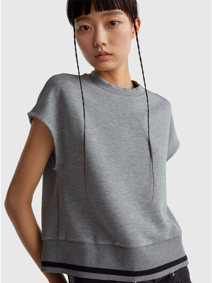 SLEEVELESS SWEATER Women image number 4